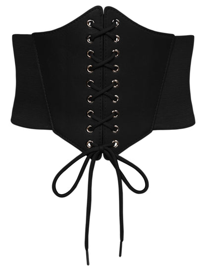 Wide Elastic Corset Belt