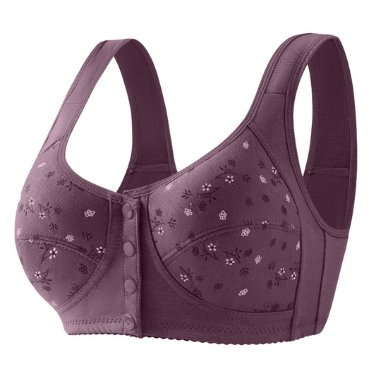 Front Closure Wireless Support Bra