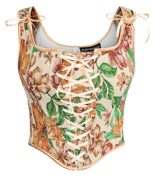 Floral Renaissance Corset Top