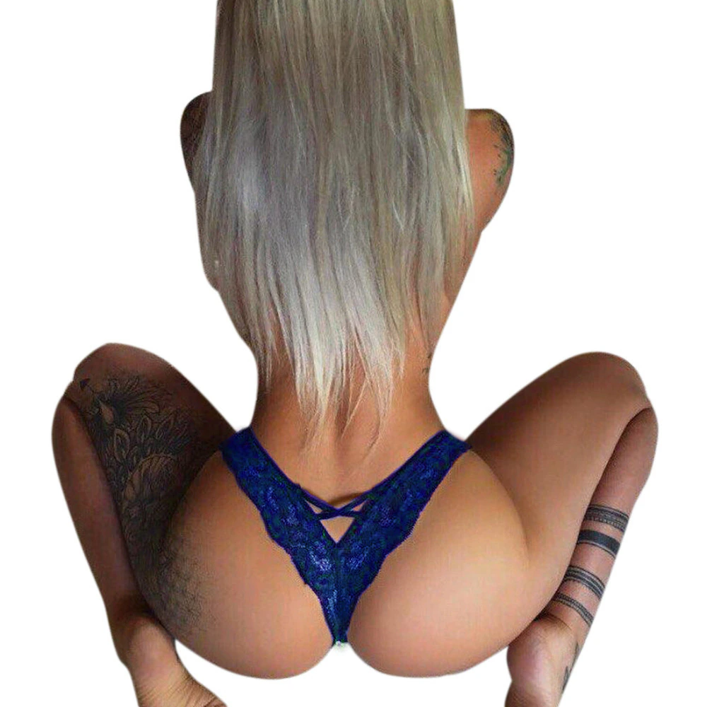 Women's Lace G-String Thong Panties 4-Pack