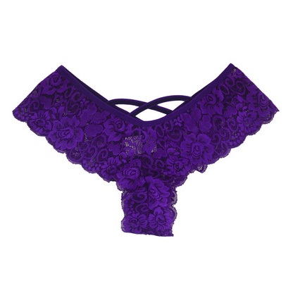 Women's Lace G-String Thong Panties 4-Pack