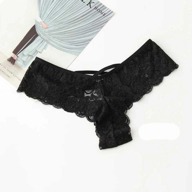 Women's Lace G-String Thong Panties 4-Pack