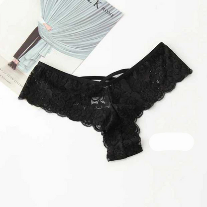 Women's Lace G-String Thong Panties 4-Pack
