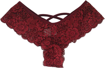 Women's Lace G-String Thong Panties 4-Pack