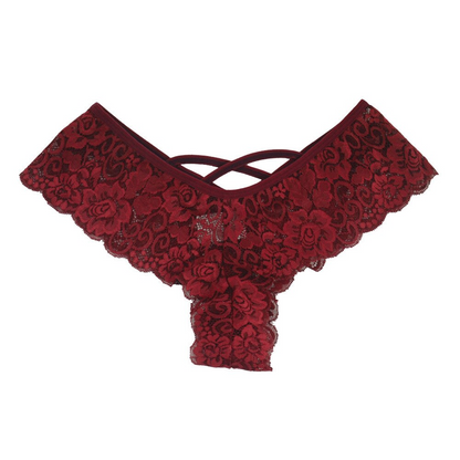 Women's Lace G-String Thong Panties 4-Pack